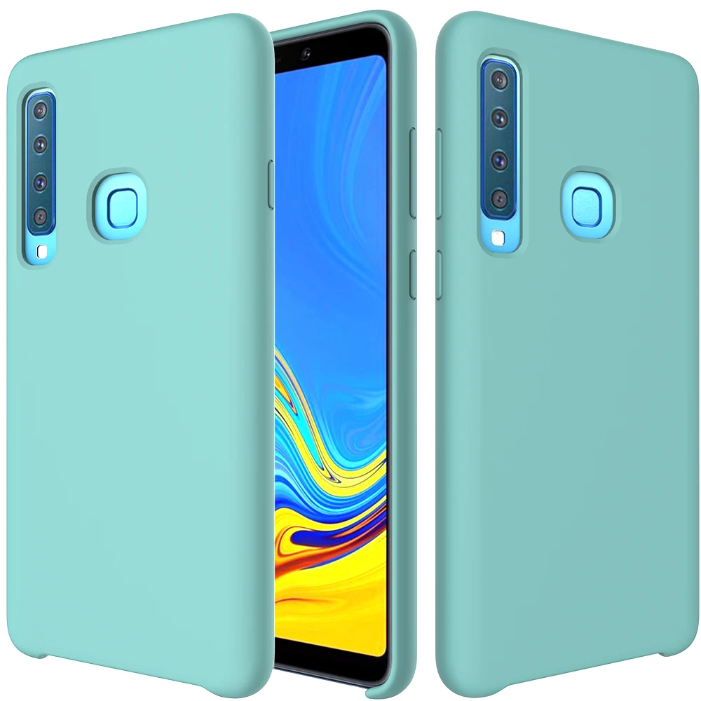 Для samsung Galaxy A9 чехол для samsung A70 A8 плюс A9 A920F A920 SM-A920F S10 5G lite M20 M10 мягкое жидкое силиконовый чехол - Цвет: Светло-голубой