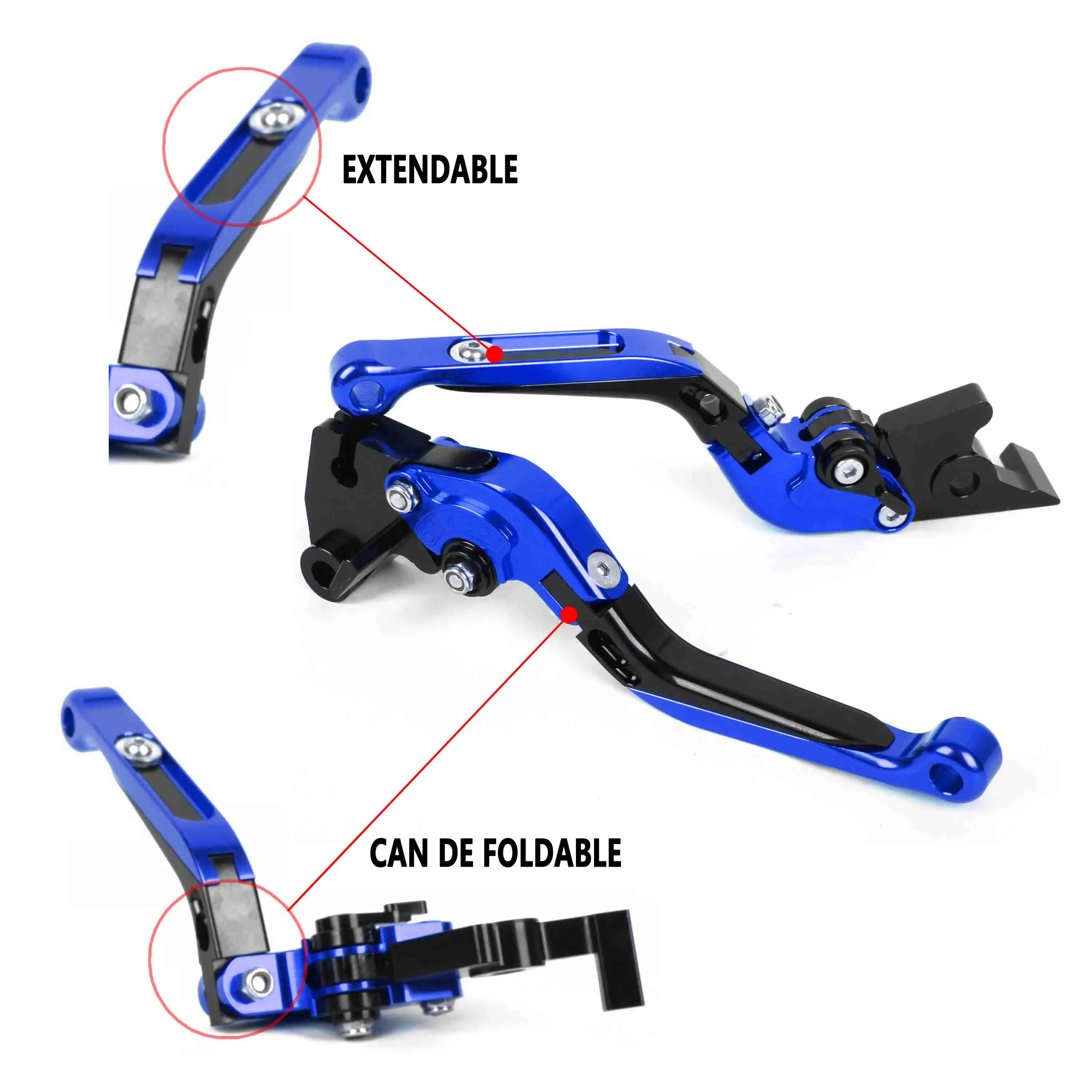 ФОТО For Yamaha R6S CANADA VERSION 2007-2009 Foldable Extendable Brake Clutch Levers Aluminum Alloy High-quality Folding&Extending