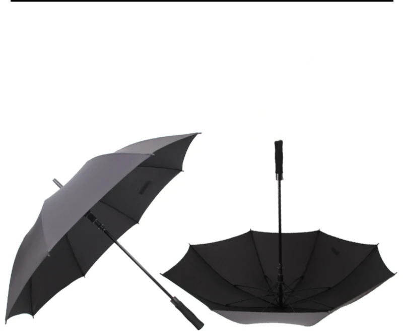 NX parapluie сильный Ветрозащитный полуавтоматический длинный зонт для мужчин творческий большой открытый мужчин и женщин бизнес Зонты - Цвет: black