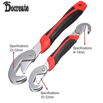 

2Pcs Universal Quick Adjustable 9-32mm Multi-function Wrench Spanner