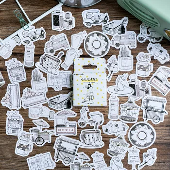 

Simple Life Stickers Set Decorative Stationery Stickers Scrapbooking DIY Diary Album Stick Lable