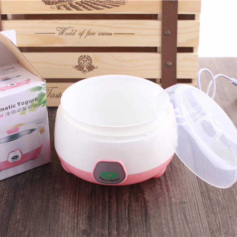 220 V Электрический автоматический изготовитель йогурта Мини Портативный Аппарат для приготовления йогурта пластиковый контейнер кухонный прибор