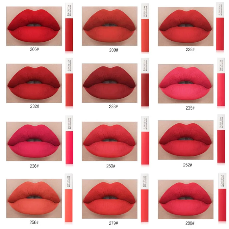 HTB13AREbsfrK1RkSmLyq6xGApXaa image HTB13AREbsfrK1RkSmLyq6xGApXaa 12 Colors Sexy Red Lip Velvet Liquid Lipstick Waterproof Matte Lipstick Long Lasting Lip Gloss Makeup Nude Lipgloss Make Up