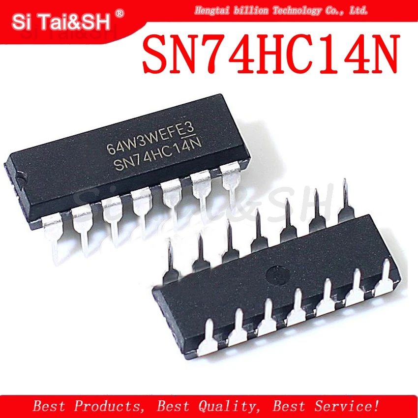 10PCS SN74HC14N DIP-14 SN74HC14 DIP 74HC14N DIP14 74HC14 new and original IC | Электронные компоненты и