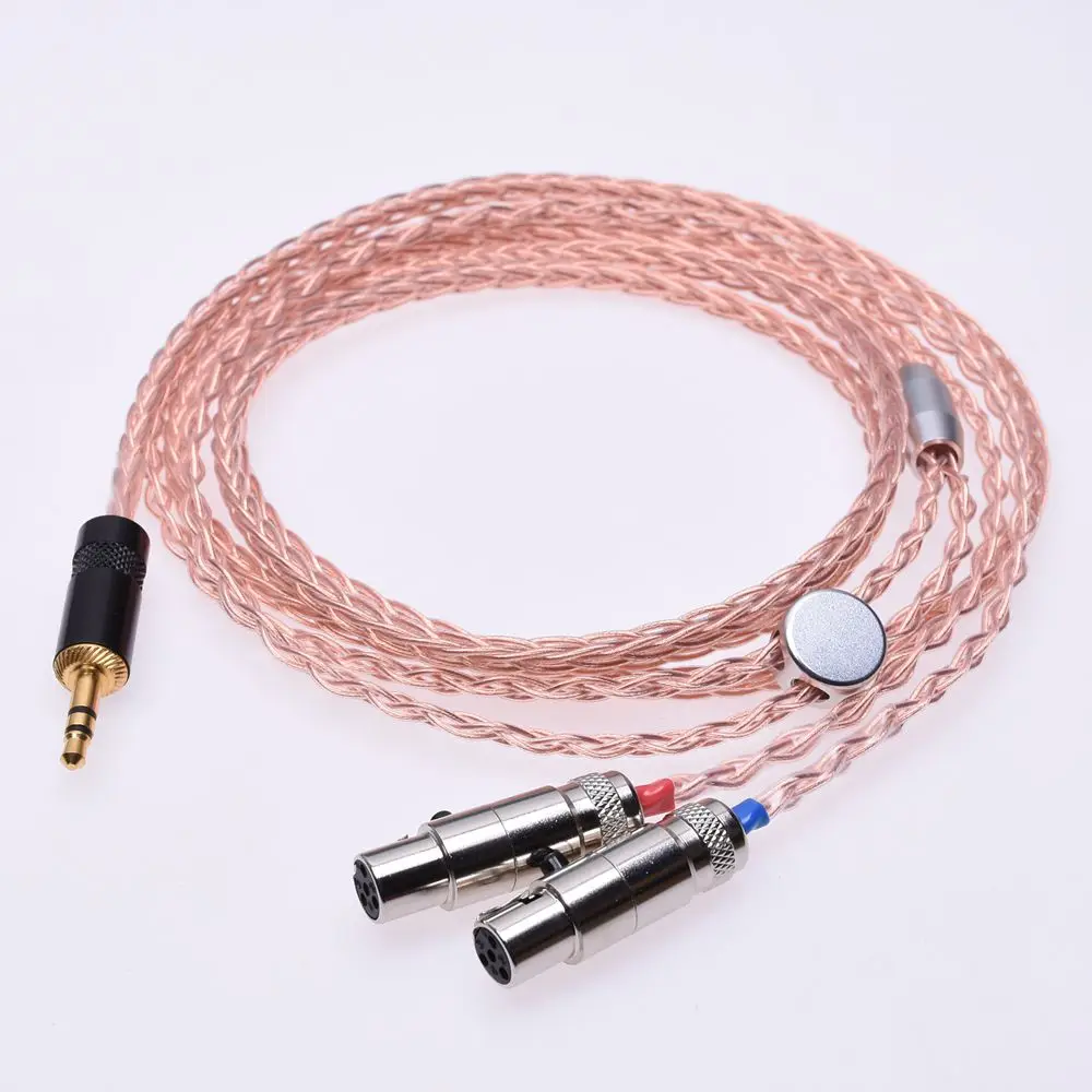1 5 м DIY Hi end HIFI 8 ядер 5n Pcocc медный кабель для наушников Audeze LCD 2 3 X|headphone upgrade cable|cable
