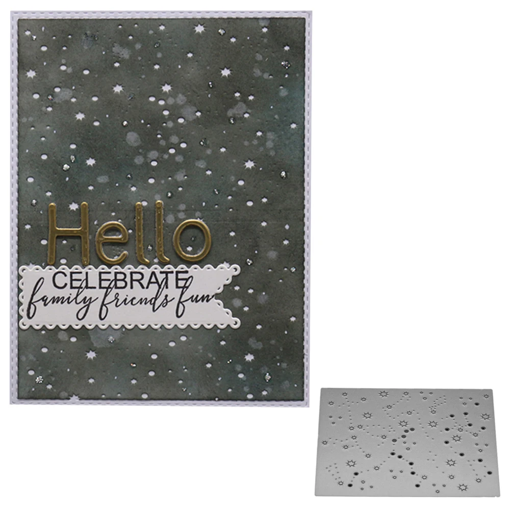 

Ufurty Bullet background board stitched Metal Cutting Dies DIY Scrapbooking Stencils Craft Embossing Album Paper Cards Die Mould