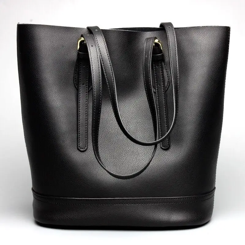 Luxury Designer Handbag Women Shoulder Bags Ladies Genuine Leather Bucket Bag Fashion Tote Bag ...