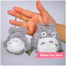 10pcs/Lot Wholesale 10cm Japan Anime Cute Totoro Plush Small Pendant Mobile Phone&Bag Chain