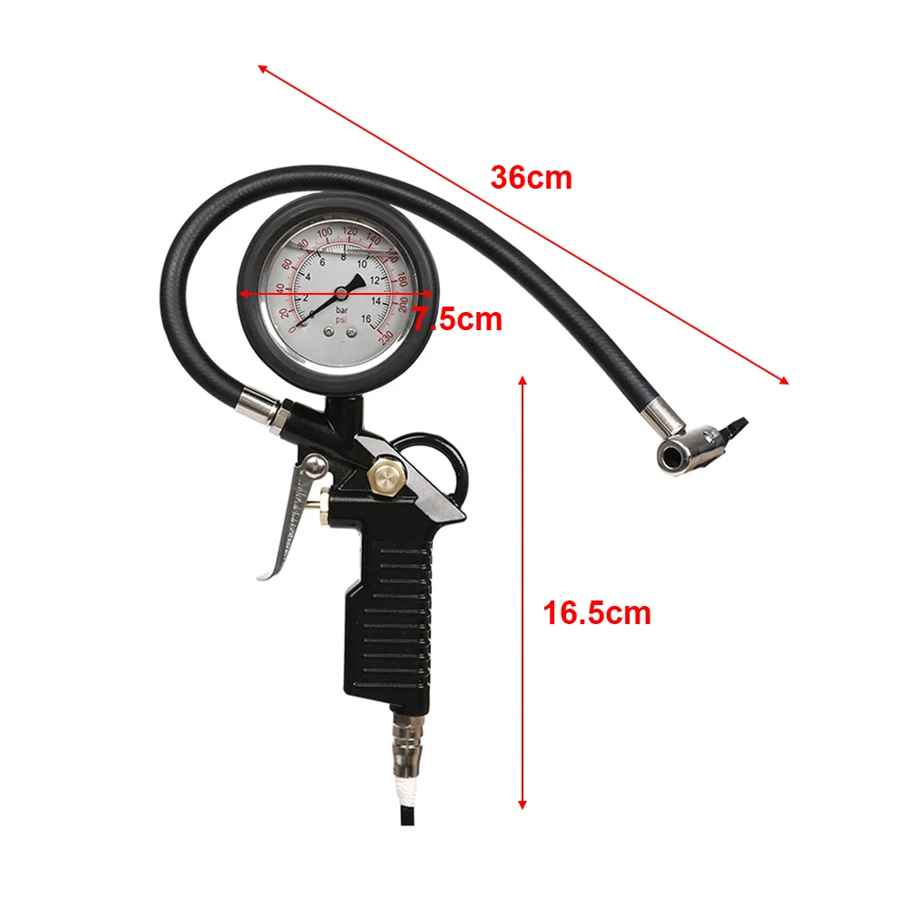 Стиль автомобиля Манометр давления в шинах пистолет барометр высокой точности масла интрузии гидравлическая шина детектор давления