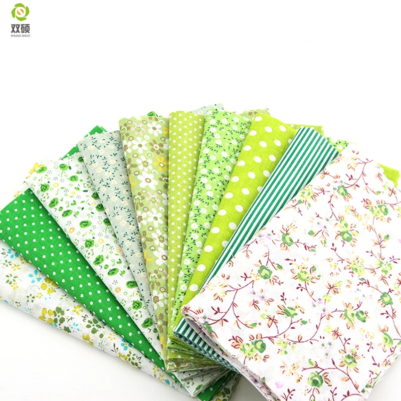 Shuanshuo Patchwork Хлопчатобумажная ткань Печать Цветочные серии Bundle для DIY Sewing Cloth Carfts