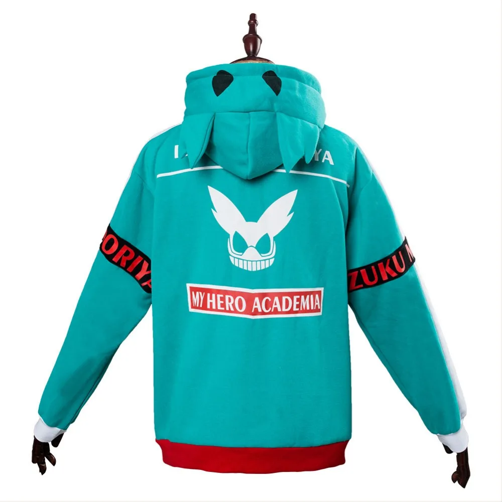 Boku No My Hero Academia Midoriya Izuku Deku Cosplay Hoodie Jacket Coat Sweater