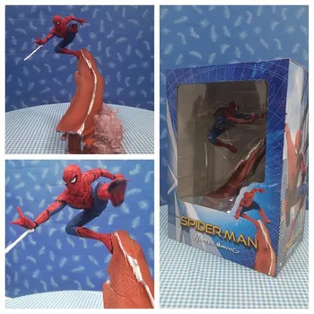 

Anime 1/8 Scale Painted Figure Spider Man Homecoming Action Figure Flying Ver. Spider Man Statue PVC figure Toy Brinquedos 24CM