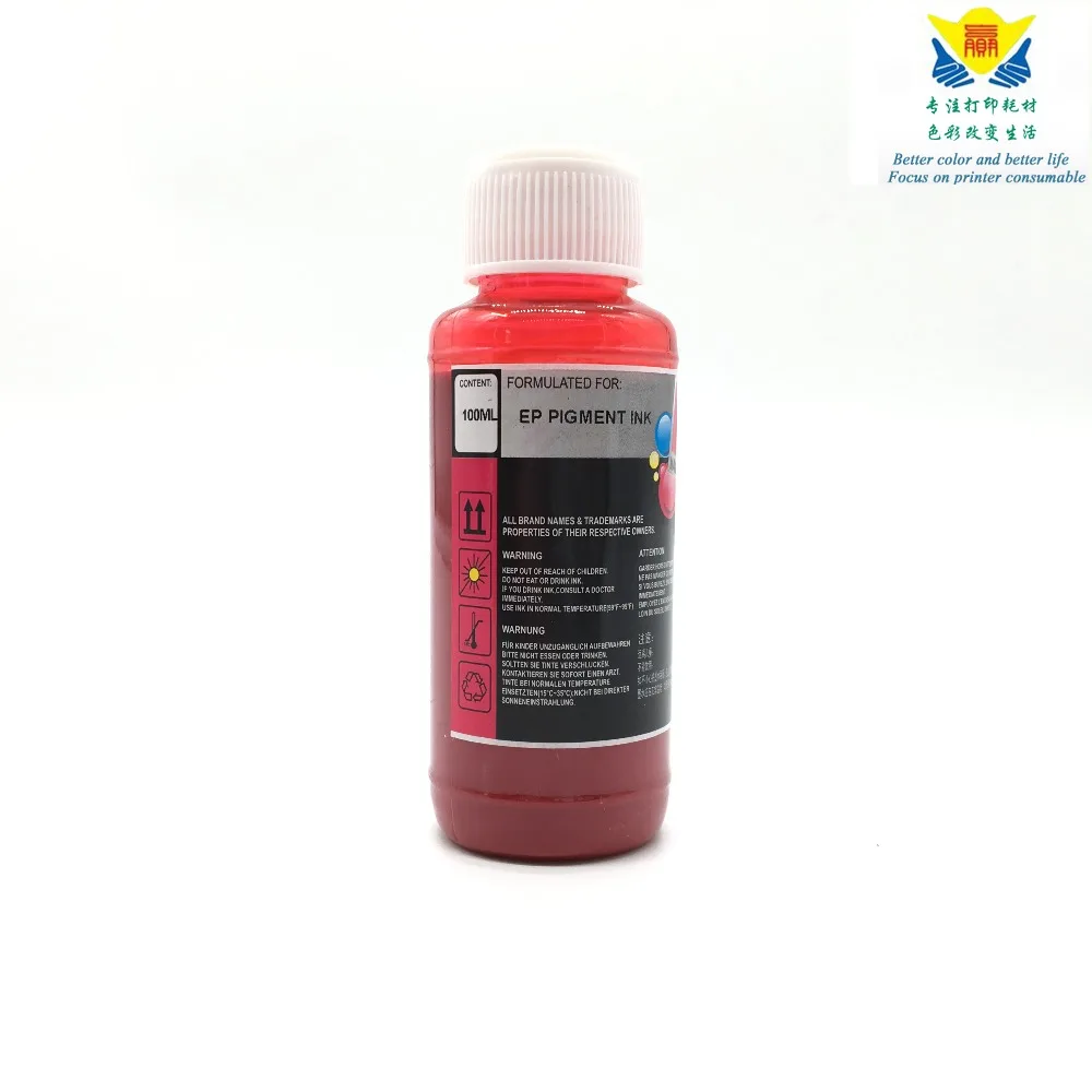

JIANYINGCHEN 100ML*1 magenta compatible refill pigment ink for soecial Epson desktop printer