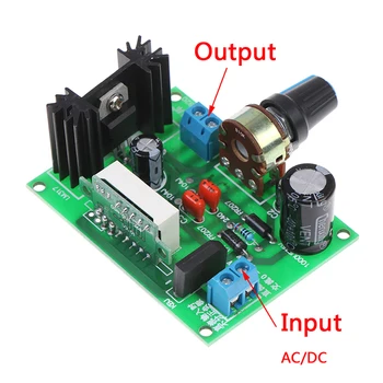 

1Pc LED Display LM317 Adjustable Voltage Regulator Step-down Module AC/DC 2A