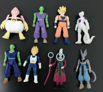 

20PCS/lot Anime Action Figure Kids Toys 7CM Dragon Ball Gift Ornaments dragonball z figuras famous warrior cartoon figures