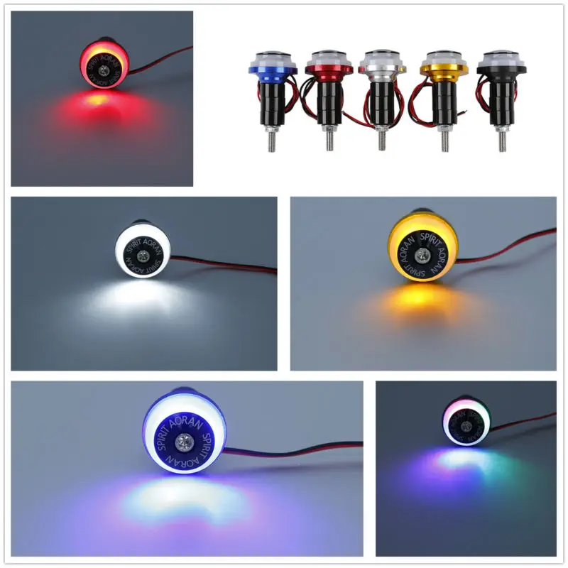 5 color CNC LED Angel Eye License Plate Screw Light For Universal Motorcycle 6mm Bolt M6 | Автомобили и мотоциклы