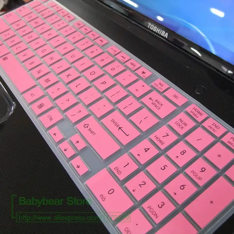 Новая силиконовая накладка на клавиатуру для Toshiba Satellite C850 L850 L855 L50 P50 S955 C50 A R800 L650D