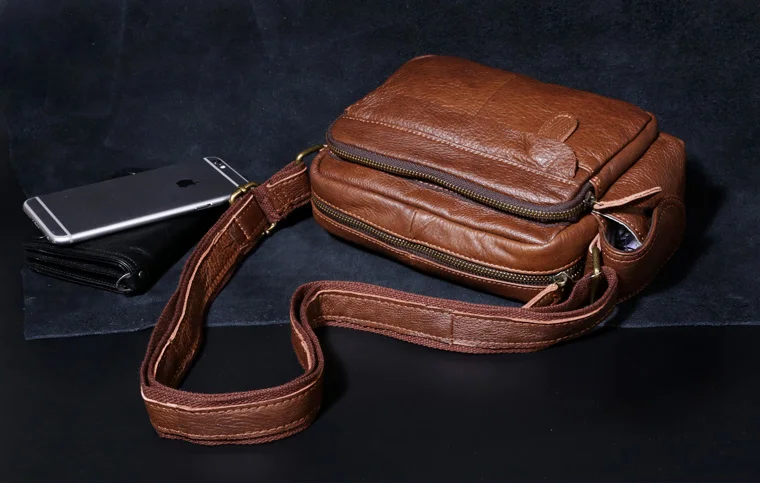 AETOO, Мужская мини-сумка, кожаная мягкая кожаная сумка через плечо, кожаная сумка-мессенджер на каждый день