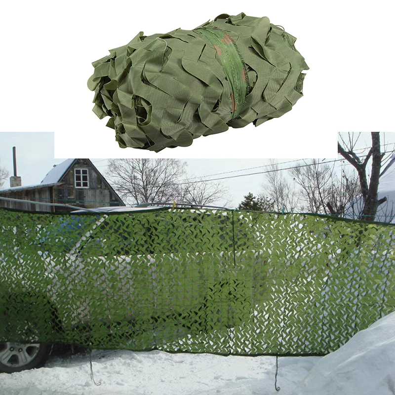 1.5M*8M Pure Green Netting For Hunting Sniper Camping Photography Background Decoration Car Covers Tent Sun Shelter Sunshade Net