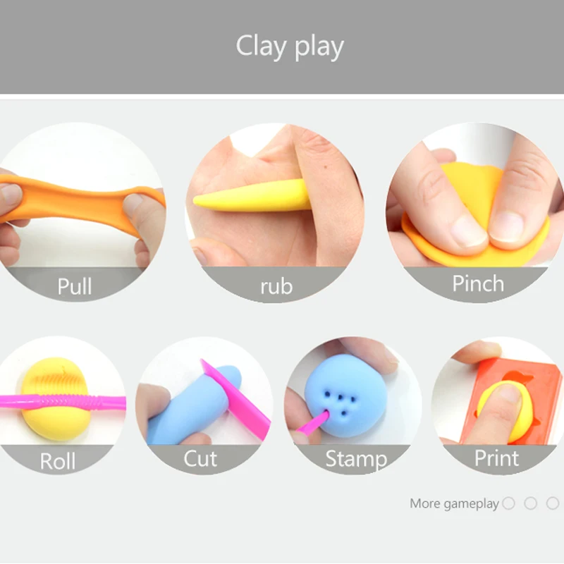 Моделирование глины слизи игрушечные лошадки Air Dry Playdough свет мягкая Лепка Fimo Полимерная глина DIY Пластилин обучающий игрушки для детей