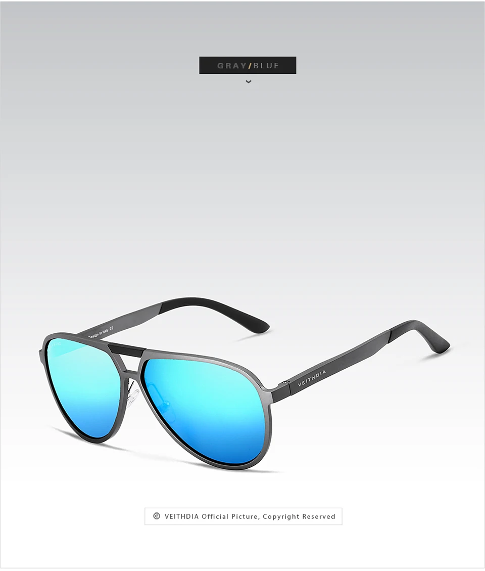 Бренд VEITHDIA, мужские солнцезащитные очки с алюминиево-магниевым покрытием, поляризационные, UV400, линзы, аксессуары, мужские солнцезащитные очки для мужчин/женщин, VT6850