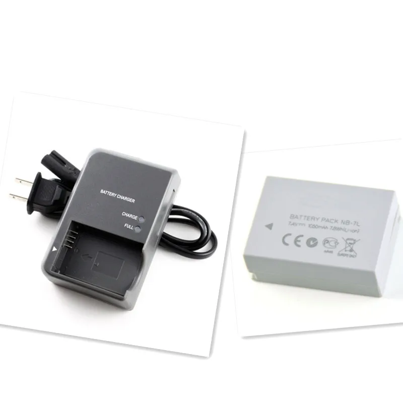 

Battery Pack NB-7L NB 7L NB7L Camera Battery +charger For Canon PowerShot G10 G11 G12 SX30