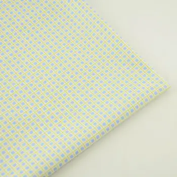 

Cotton Fabric Sewing Cloth Square Check Design Scrapbooking Patchwork Bedding Tecido Children Cloth Bed Sheet Home Decoration