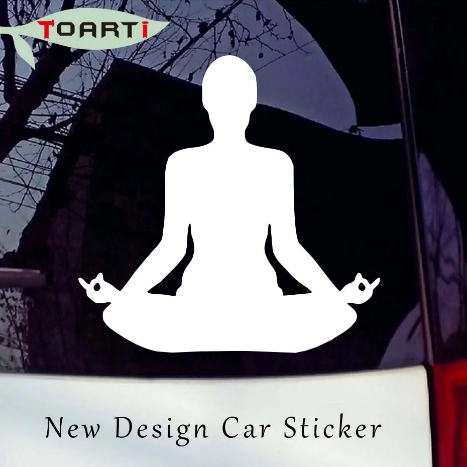 

Yoga Pose Vinyl Car Sticker Meditation Posture Laptop Window Truck Waterproof Personality Decals Removable Car Styling