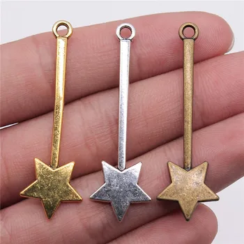 

WYSIWYG 8pcs 48mm Charm Magic Wand 3 Colors Fairy Stick Charms Magic Wand Pendant Charms For Jewelry Making