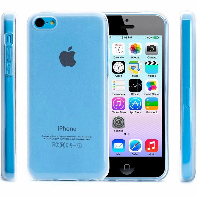 10 шт. прозрачный чехол тонкий, мягкий, из полиуретана чехол для Apple IPhone 5C Coque силиконовый резиновый кристально чистый telefoon hoesje модный абажур