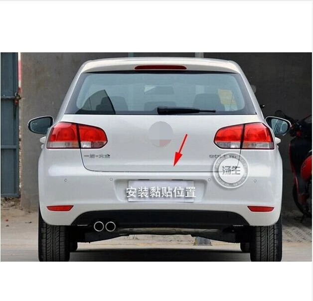 High quality stainless steel Rear Trunk Lid Cover Trim For 2010 2012 VW Golf 6 MK6in Car