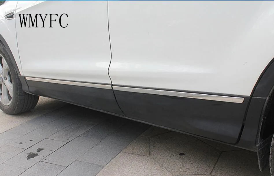 

Stainless steel Car Side Door Body Molding Trim For Ford Kuga 2017 2018 wmyfc Modified accessories