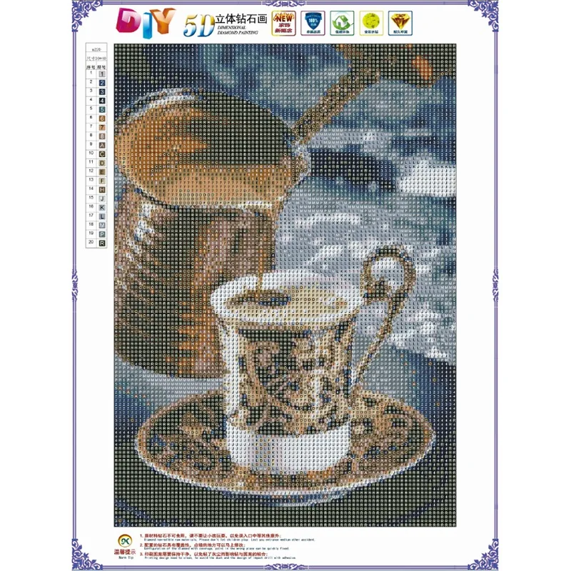

Diamond Painting Landscape Diamond Embroidery Coffee Handmade Gift Full Square Wall Art Home Decor