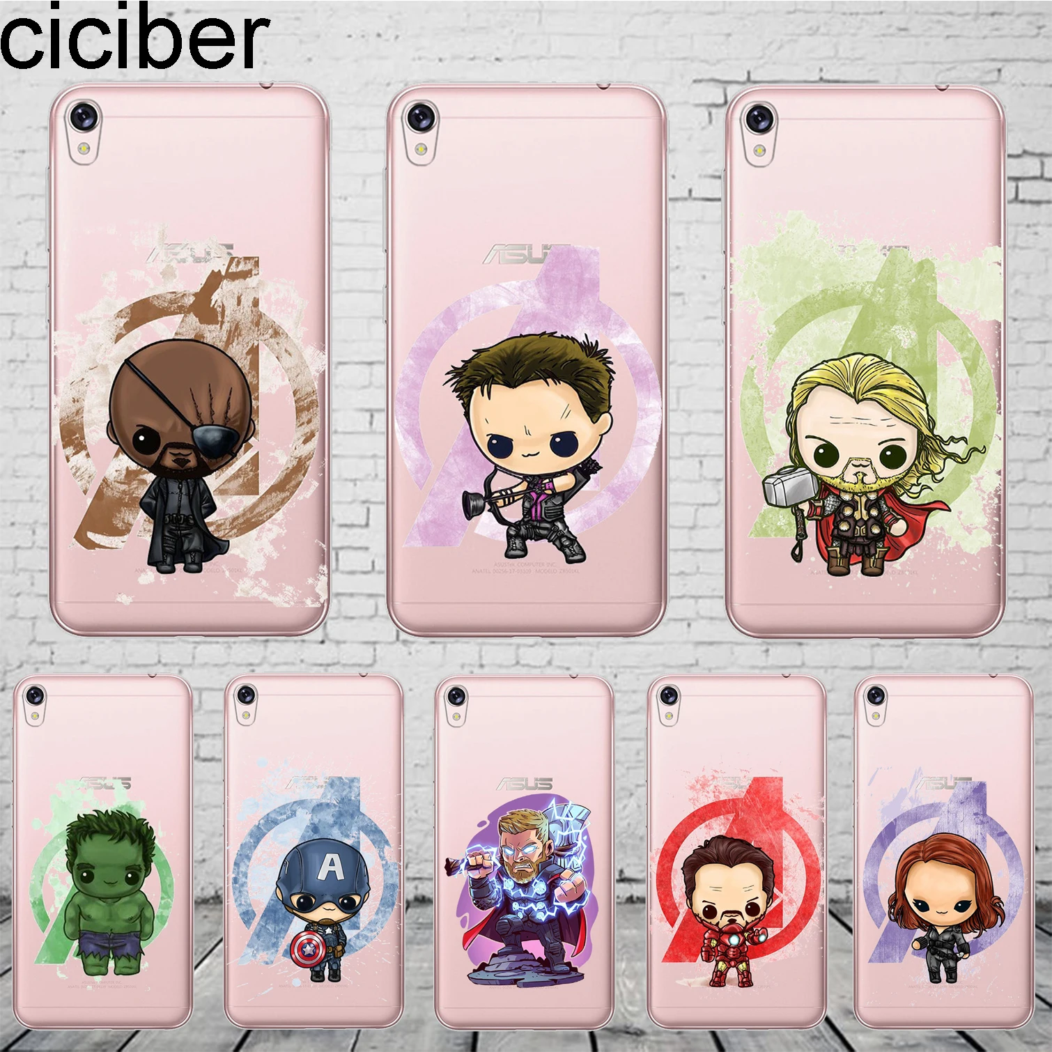 

ciciber Marvel Hulk Thor Cover For ASUS Zenfone 5 Lite ZC600KL For Zenfone 5 5Z ZE620KL ZS620KL Phone Case Soft TPU Capa Coque