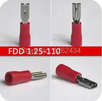 

FDD1.25-110 parent pre insulated joint cold pressed terminal /2.8 plug spring