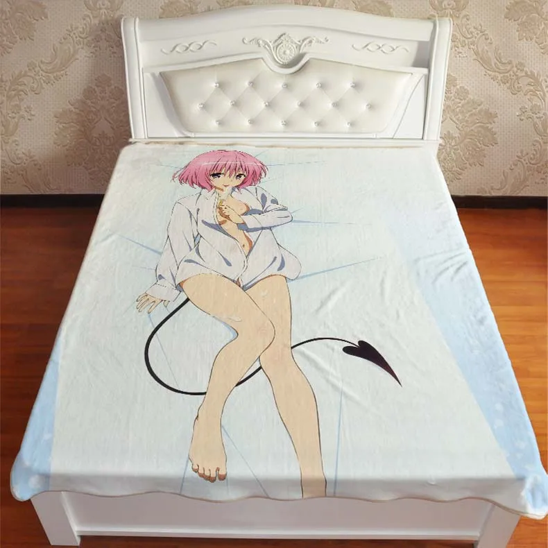 Аниме Манга To Love Ru Throw Одеяло 001 - Цвет: 3