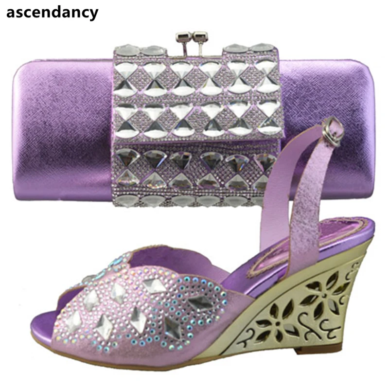 New Arrival Shoe and Matching Bag for Nigeria Party Latest Nigerian