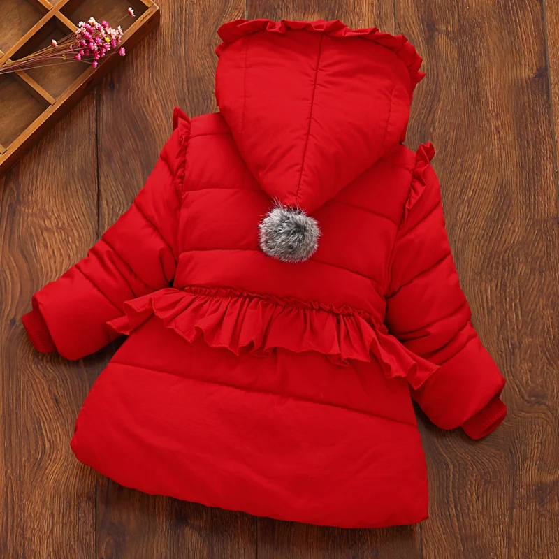 Koop Baby meisjes winter verdikking katoenen jas kinderkleding jas donsjack comfortabele schattige baby Kleding Kinderen Kleding