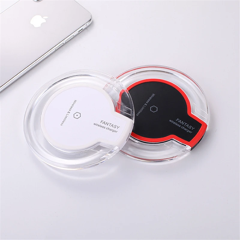

Qi Wireless Charger for iPhone X/XS Max XR 8 Plus Visible Element Wireless Charging pad for Samsung S8 S9 Note 9 5 Receiver