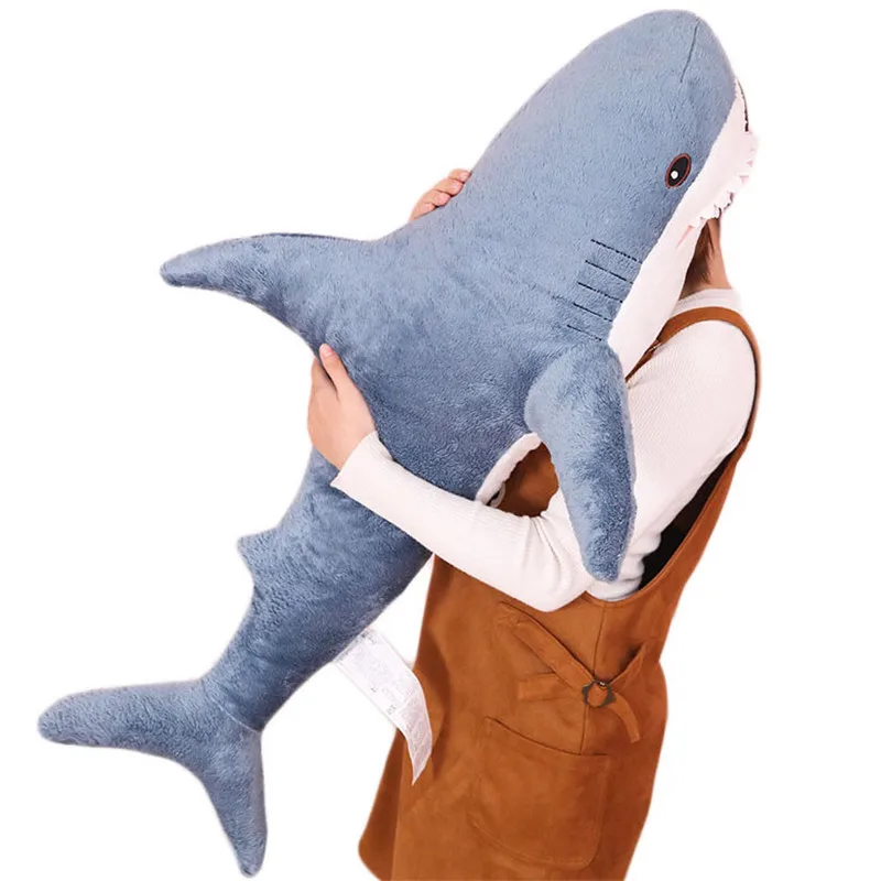 

80cm Plush Toy Stuffed Toy Shark Children's Toys Boy Cushion Girl Animal Reading Pillow Birthday Christmas Gift