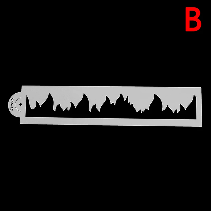 Шаблон для украшения свадебного торта инструмент для выпечки трафарет для торта огонь кружева торта боковой трафарет для мастики украшения торта