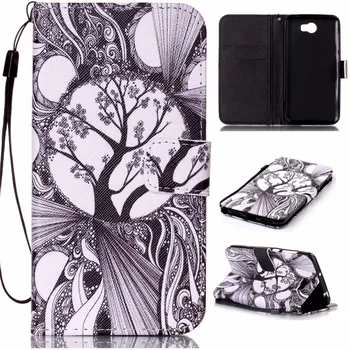 

For Huawei Y5 II cover case,30pcs/lot,3D painted relief TPU leather flip wallet case for Huawei Y5 II,card slot case for Y5 II