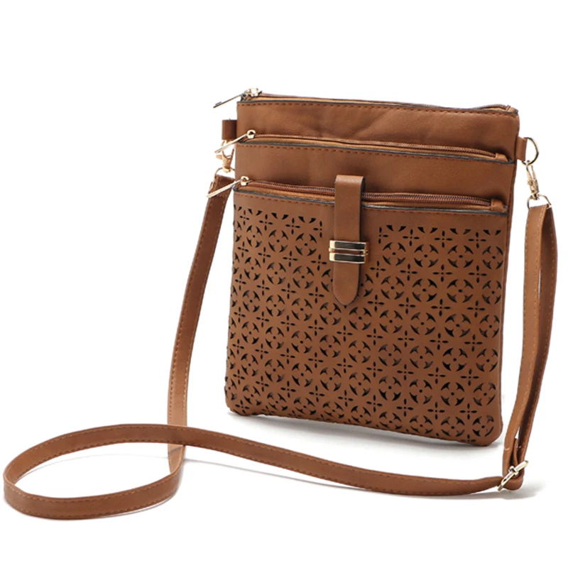 

2019 multi pockets small women bags luxury designer handbags high quality pu leather crossbody bags for women purse bolsos mujer