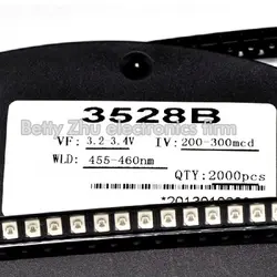 1000шт/лот 1210 3528 SMD ярко голубой светодиод