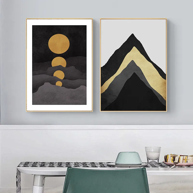 Abstract Minimalist Art Canvas Painting Prints Geometric Posters Wall