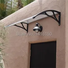 DS100120, глубина 1000 мм, ширина 1200 мм, навес двери передней двери из поликарбоната алюминиевые Кронштейны