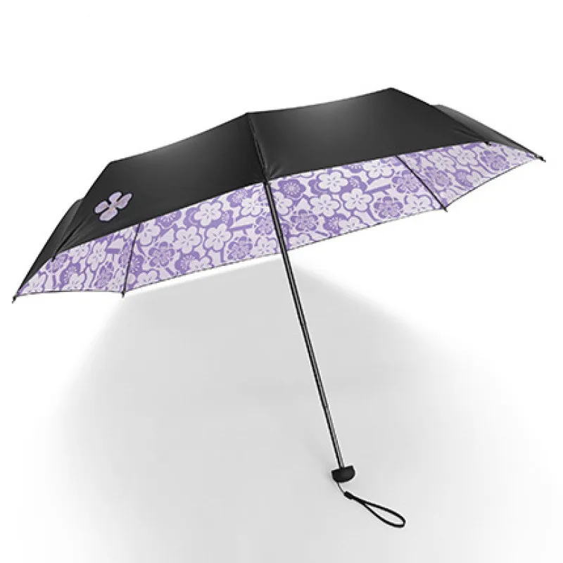 

New Quality Fashion Flower Sunny and Rainy Umbrella Folding Umbrella Sun Protection Anti UV Parasol Windproof Men and Women