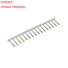 200 шт. dupont reed DUPONT Корпус Женский терминал для 2,54 мм Шаг dupont разъем для перемычки провода Кабельные штифты обжимной