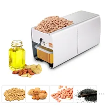 110 В/220 В тепла и холодной Дома Автоматический Масляный Пресс машина нержавеющая сталь для арахиса кунжута гайки семян высокая скорость добычи нефти