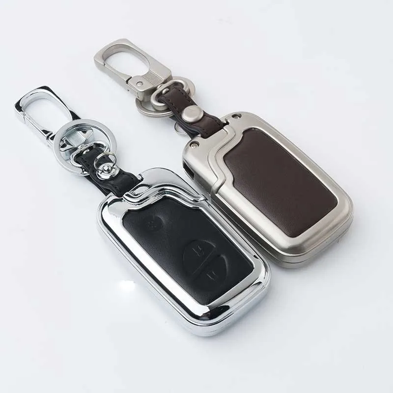 Zinc alloy+Leather Car Styling Key Cover Case For Lexus RX IS ES NX GS GX LX 300 330 350 200 250 270 470 460 570 400 450H CT200H